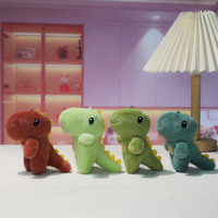 Porte-clés en peluche Dinosaure Mignon Kawaii, Breloque de sac, Chaîne à billes, Doux et Adorable, Vente en gros, Personnalisé OEM ODM