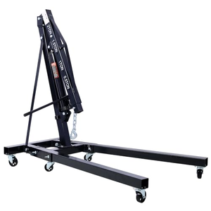 Mengubah alat 2 Ton kerekan mesin hidrolik lipat, pekerjaan berat hitam 6 roda garasi bengkel otomotif perbaikan mobil - Product Image 4