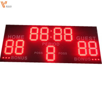 Tableau de score électronique de basketball / Affichage numérique du score LED / Tableau de score LED avec chronomètre de tir