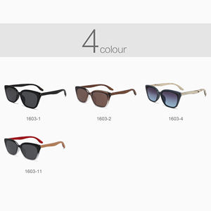 2025 alta calidad fábrica hecha a mano gafas de sol logotipo personalizado Unisex lujo moda gafas de sol madera bambú gafas de sol polarizadas - Product Image 2