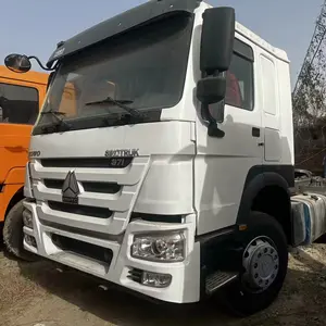 SINOTRUK HOWO blanc dix roues 6*4 tracteur camion howo th7 540hp 6x4 tracteur camion camion lourd utilisé