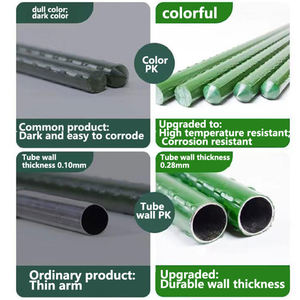 Телескопическая Выдвижная опора для растений, садовые колья, столбы с полиэтиленовым покрытием, пластиковая палка - Product Image 2