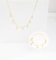 Collier personnalisé en acier inoxydable doré avec pendentifs étoile, cœur, lune, avion, ours en peluche, chaîne maille forçat, bijoux pour femme, vente en gros, OEM