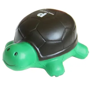 Logo personalizzato regalo promozionale a forma di tartaruga giocattolo antistress PU foam squeeze toys giocattoli per bambini