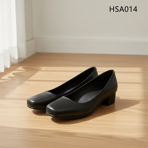 <span class=keywords><strong>Chaussures</strong></span> de bureau pour femme à talon bas, anti-odeur, en cuir grainé, pour personnel de ville et hôtesses de l'air, modèle HSA021 - Product Image 4