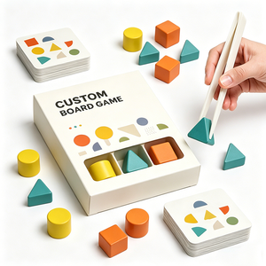 Manufacturer Custom Board <b>Game</b> Vietnam Production Flash Card Sets Sturdy Packaging <b>Box</b> Promotional Plastic Shapes for Kids - Product Image 6