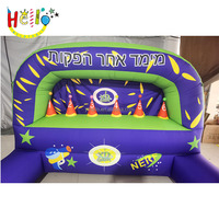 Juego de tiro con arco para niños Eventos inflables gigantes Campo de tiro con pistola Nerf inflable