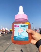 Bouteille géante créative pour boissons glacées Remix 32oz/66oz/100oz, en plastique transparent, pour boissons, biberon géant, grande tasse, grand biberon