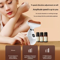 Planche Gua Sha en Pierre Bian BM-41 pour le lifting du visage et le massage des couleurs, appareil de massage lymphatique axillaire rechargeable par USB (Chine)