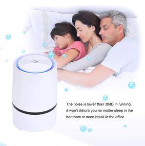 Purificateur d'air compact alimenté par USB avec filtre HEPA haute efficacité, filtre à charbon actif, <span class=keywords><strong>ioniseur</strong></span> et tampon à huiles essentielles - Product Image 2