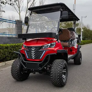 2024 New 72V 5KW 150Ah AC Motor High Performance 4 6 Passenger Hunting Golf Cart For Sale