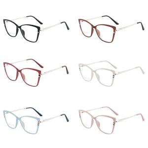 Montures de lunettes Falaier TR87097, monture rectangulaire complète, protection anti-lumière bleue, unisexe, verres en acétate - Product Image 5