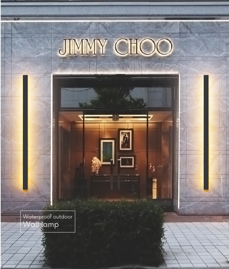 Водонепроницаемое садовое настенное бра с длинной полосой для отеля, виллы, наружное освещение, настенные светильники, светодиодные наружные Настенные светильники для дома