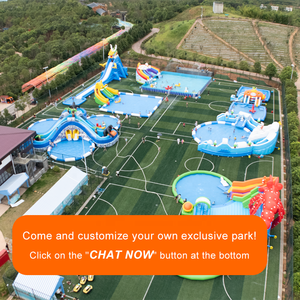 Parc gonflable commercial AOYU en PVC avec toboggan aquatique et <span class=keywords><strong>piscine</strong></span>, capacité supérieure à 500 kg, jeux de parc aquatique en plein air - Product Image 6