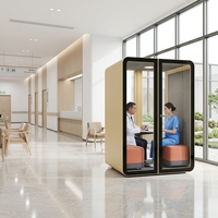 UNIBOOTH Cabines de travail insonorisées multifonctionnelles modernes et durables, avec cadre en aluminium de précision, pour la maison, le bureau, l'hôtel, le supermarché, l'entrepôt