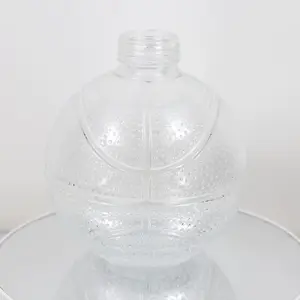 Botella de vidrio con forma de balón de fútbol, botella de vidrio con tapón de rosca, NCT-335, 750ml