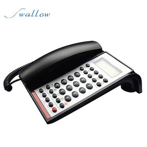 Teléfono <span class=keywords><strong>fijo</strong></span>, para habitación de Hotel en casa, blanco y negro, golondrina - Product Image 3