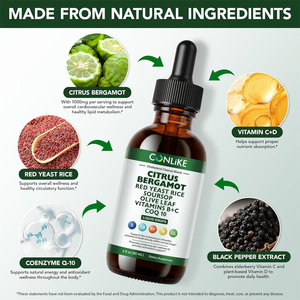 Extracto Herbal Líquido <span class=keywords><strong>de</strong></span> Guanábana Pura y Bergamota Cítrica OEM con Vitamina, 60 ml, <span class=keywords><strong>para</strong></span> Apoyo Inmunológico - Grado Alimenticio - Product Image 2