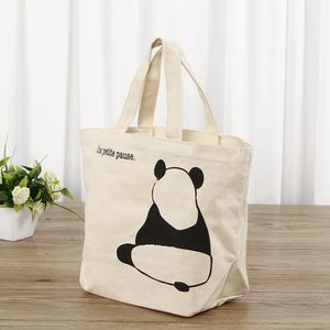 Bolsa de Compras de Lona de Algodón Orgánico Natural, Personalizada con Logotipo, al por Mayor, Económica, Lisa, en Blanco, para Comestibles - Product Image 1