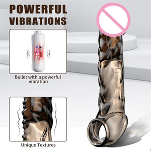 Anillo extensor de pene para adultos, anillo vibrador para pene, anillo para pene, condón - Product Image 5