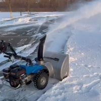 Souffleuse à neige multifonctionnelle BCS pour tracteur à deux roues, souffleuse à neige montée à l'avant pour tracteur agricole à transmission par engrenages