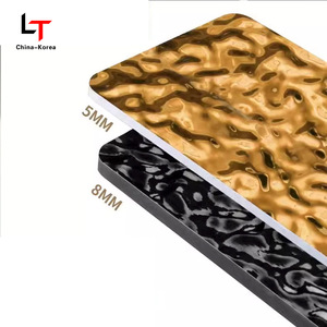 Pet tre than gỗ Veneer đá cẩm thạch liên tục kết cấu co-đùn PVC <span class=keywords><strong>Panel</strong></span> tường cho nền Tấm Gương carbon pha lê - Product Image 3