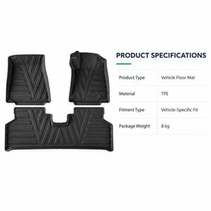 Tapis de sol TPE monocouche pour Kia <span class=keywords><strong>Niro</strong></span> 2019-<span class=keywords><strong>2022</strong></span>, ensemble de tapis de cabine RHD BEV du modèle <span class=keywords><strong>électrique</strong></span> <span class=keywords><strong>2022</strong></span> - Product Image 3