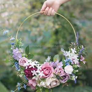 10 Inch Metal Hoop Craft Dream Catcher Floral Macrame <strong>Wreath</strong> 3mm <strong>Wire</strong> Ring for Christmas Wedding Decor Gold - Product Image 6