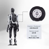 Module d'actionneur rotatif ZBDynamiX 73 mm avec réducteur de boîte de vitesses, 50 tr/min, avec moteur BLDC 48 V pour robot IA ou bras de robots collaboratifs