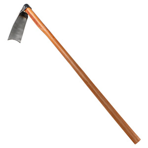 Houe en acier à ressort avec manche en bois dur, outil agricole pour creuser des trous pour la plantation de bambou et de légumes - Product Image 1