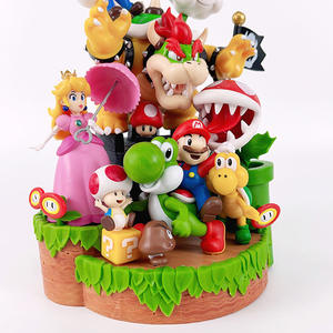Dibujos animados Mari y <span class=keywords><strong>Luigi</strong></span> figura de acción princesa melocotón estatua de plástico Bowser Toad Yoshi Lakitu Pvc juguete para colección niños adultos - Product Image 5