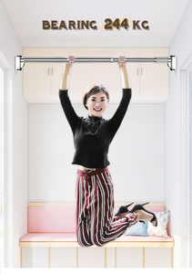 Tringle à <span class=keywords><strong>rideau</strong></span> télescopique en acier au carbone YIJIALE, sans perçage, pour salle <span class=keywords><strong>de</strong></span> bain, <span class=keywords><strong>douche</strong></span>, fenêtre, réglable - Product Image 2