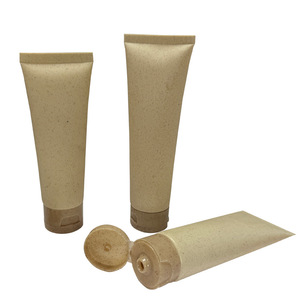 Thân Thiện Với Môi 100Ml/120Ml Sữa Rửa Mặt Ống Nhựa Mỹ Phẩm Bóp <span class=keywords><strong>Container</strong></span> Rơm Lúa Mì Thiết Kế Lật <span class=keywords><strong>Cap</strong></span> Vít <span class=keywords><strong>Cap</strong></span> Niêm Phong - Product Image 3