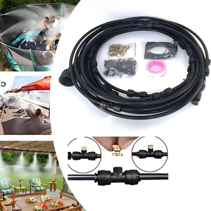Sistema de Enfriamiento por Nebulización para Exteriores, Kit de Nebulización de Agua a Baja Presión para Bomba de Ventilador, Invernaderos Agrícolas y Riego de Jardines - Product Image 3