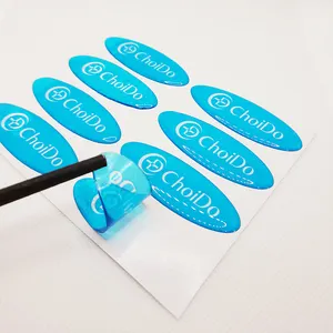 Logo self-adhesive 3d gel label printing transparent soft crystal resin 3d paper customized epoxy dome sticker