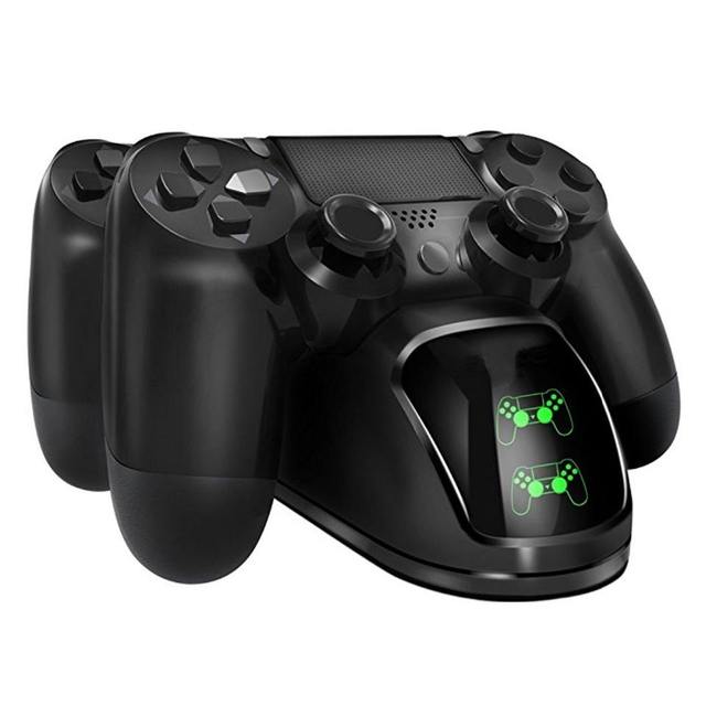 TP4-889 LED Indicator Screen Charging Stand for PS4 PS4 Slim PS4 Pro Controller USB Charger Dock Station