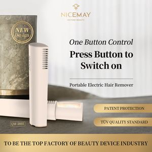 Épilateur électrique rechargeable par USB 2 en 1 pour femme, rasoir rotatif portable sans douleur pour le corps, le visage et la ligne du bikini - Product Image 4