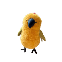 Jouet en peluche perroquet miniature mignon, oiseau jaune en peluche, échantillon gratuit