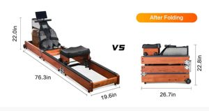 <span class=keywords><strong>Rameur</strong></span> robuste à cadre en bois, résistant à l'eau, pour l'entraînement à domicile ou en salle de sport, en vente - Product Image 5
