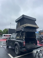 Tente de toit légère et facile à installer pour véhicule, avec structure en panneaux alvéolaires en aluminium, échelle extensible, structure à deux couches, quatre saisons