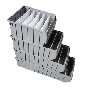 Rectangular <b>Plastic</b> Parts Divider <b>Box</b> With Compartments <b>Stacking</b> Storage Bin For Tools Accessories Office Organizing - Product Image 4