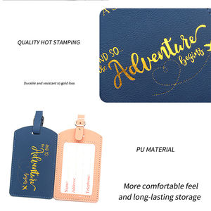 Logo personalizzato RFID protetto antifurto moda pelle PU copertina del passaporto del bagaglio etichetta della <span class=keywords><strong>valigia</strong></span> porta passaporto del portafoglio di viaggio - Product Image 5