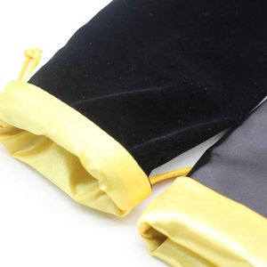 Sacs personnalisés en satin pour perruques et mèches de cheveux, avec logo doré, sacs à cordon anti-poussière pour parfums et cadeaux promotionnels (recyclables) - Product Image 5