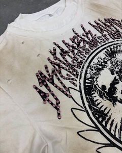 Venta al por mayor <span class=keywords><strong>Camiseta</strong></span> de algodón para hombre Patrón sólido negro Impresión digital Diseño de gran tamaño con 300 gramos Peso de la tela 100% algodón - Product Image 3