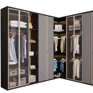 <span class=keywords><strong>Armario</strong></span> <span class=keywords><strong>Esquinero</strong></span> en Forma de L de Madera Maciza a Precio <span class=keywords><strong>Bajo</strong></span>, Diseño Nórdico, Multifuncional, Ahorra Espacio, Mueble de Dormitorio para Uso en Hoteles - Product Image 1