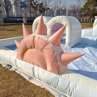 Prix de mini parc aquatique gonflable bon marché de pelouse d'arrière-cour extérieure faite sur commande pour des grossistes et des distributeurs