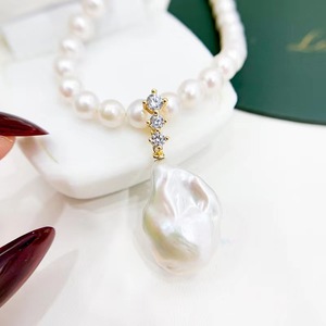 Pendentif en argent S925, boucle vide à faire soi-même, collier avec perles rondes de 9 à 15 mm, accessoire pour colliers de perles 30759 - Product Image 2