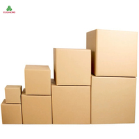 Caja de Cartón Corrugado Rectangular para Envíos, Caja de Papel Pequeña de Cinco Capas, Bolsa Postal Plegable, Cartón para Compras Comerciales