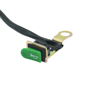Motorcycle Horn <b>Switch</b> With Bracket 10 Amps Push Button Waterproof Universal For Street Off Road Dual Sport Bike - Product Image 1