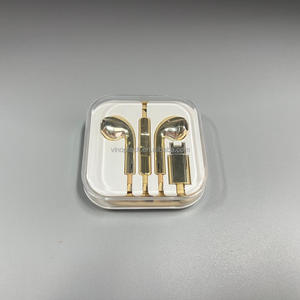 Auriculares con Cable Tipo C Dorados, Auriculares Estéreo Premium con Micrófono para Teléfono Inteligente, Tableta y Computadora Portátil - Product Image 2